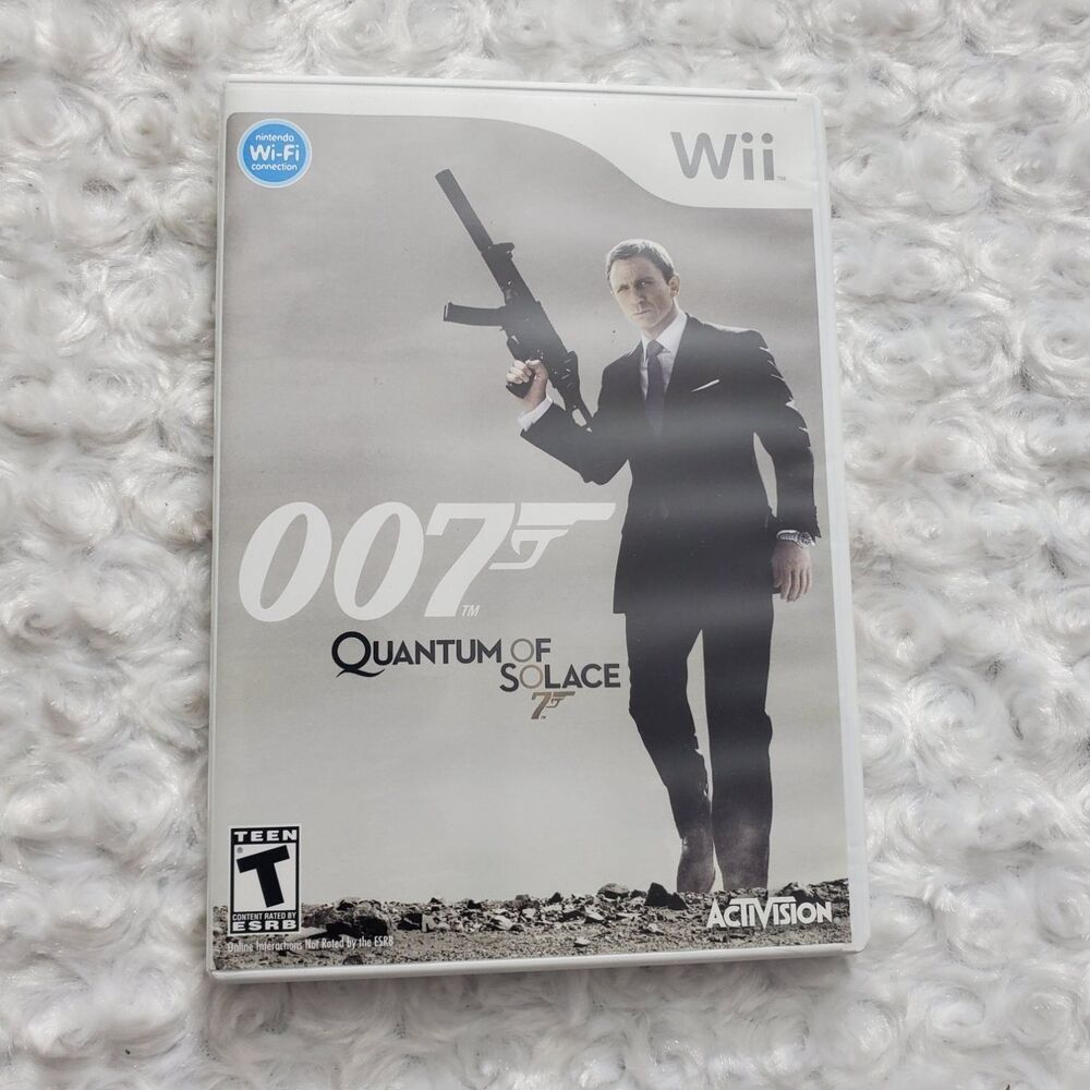 James Bond 007 Quantum of Solace Nintendo Wii Game Activision 2008 CIB Complete